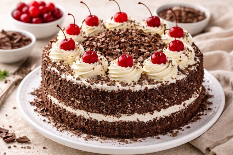 eggless black forest cake