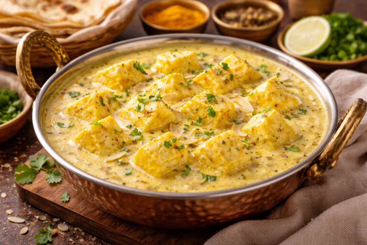 restaurant style malai paneer
