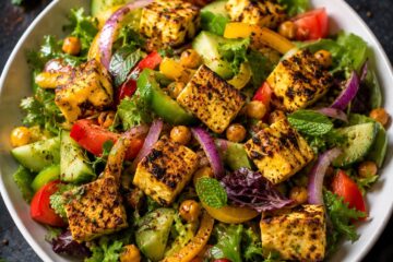 grilled paneer salad