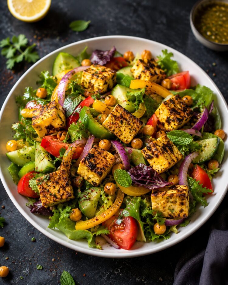 grilled paneer salad