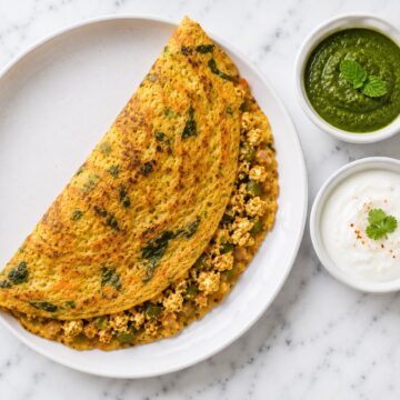 paneer oats chilla