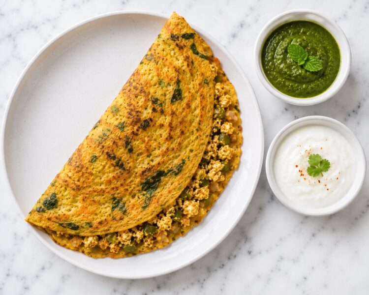 paneer oats chilla