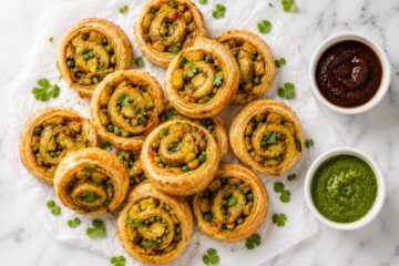 air fryer samosa pinwheels